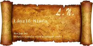 László Nimfa névjegykártya